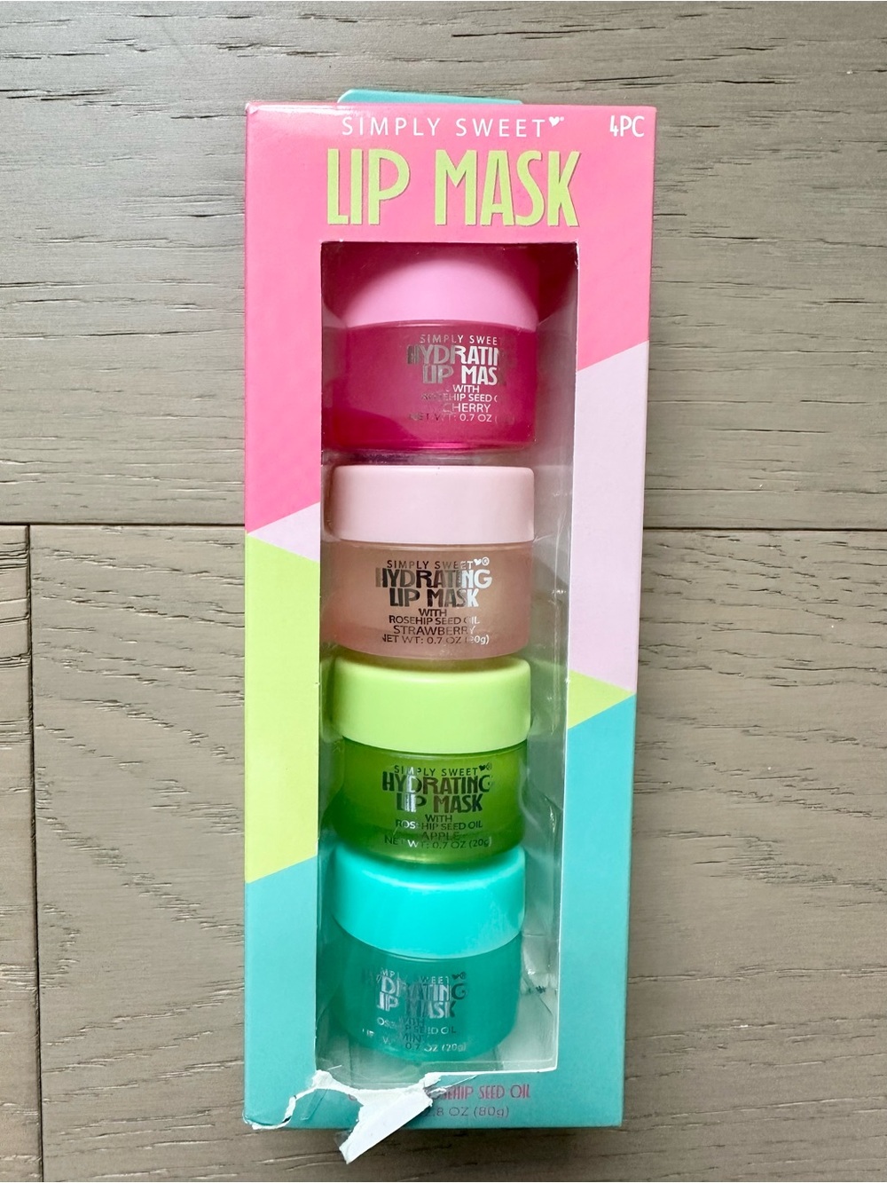 Expressions Simply Sweet 4pc Hydrating Lip Mask Set